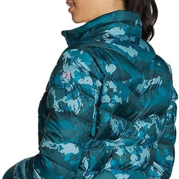 EDDIE BAUER WOMEN'S DOWNLIGHT 2.0 PUFFER  SKI JACKET MERIDIAN BLUE SMALL 800 - Picture 2 of 16